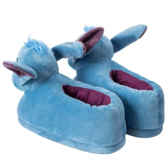 Blue Character Plush Slippers - Picture 3 of 5
